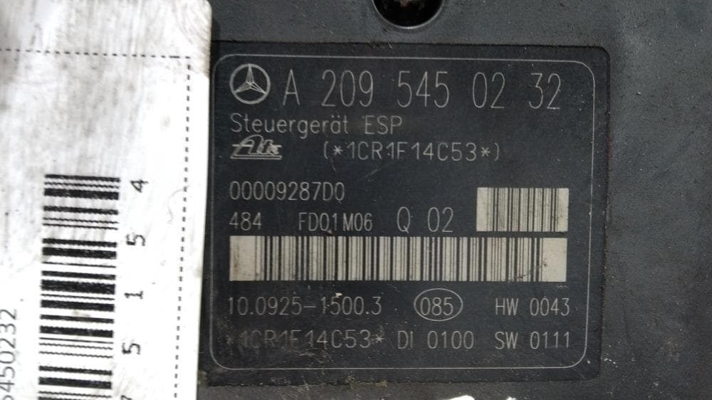 Блок ABS к Mercedes C Class W203/S203/CL203 (00-04)