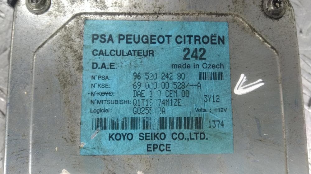 Блок управления электроусилителя руля к Citroen C3 1 (02-06)