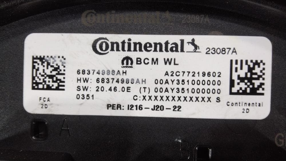 Блок бортовой сети (блок управления BCM) к Jeep Grand Cherokee WL (21-24)