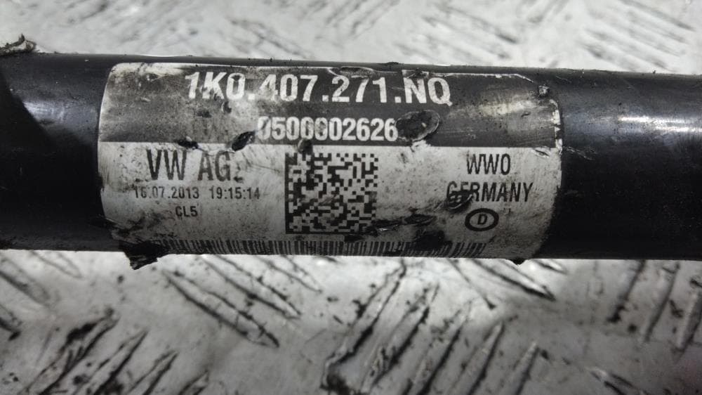 Полуось передняя левая (приводной вал, ШРУС) к Audi A3 8P (03-05)